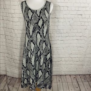 Torrid grey snake sleeveless sweater dress